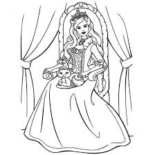 Coloriage barbie chelsea et honey. Coloriage Barbie La Princesse Dessin Gratuit A Imprimer