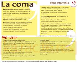 Karacteres La Coma Signos De Puntuacion Reglas Ortograficas Ortografia