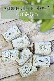 Greenery Baby Shower Favor Mini Candy Bar Stickers 45 Count Garden Baby Shower Theme Baby Shower Favors Baby Shower Favor Stickers