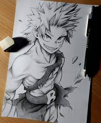 › best anime drawings ever. Kirishima By Alex Blasi Art Visit Our Website For More Anime And Animeart An Anime Drawing Styles Anime Character Drawing Anime Sketch