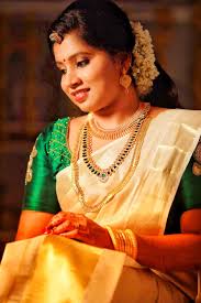 Traditional Kerala Wedding Hindu Bride Kerala Jewellery Bridal Makeup Images Kerala Hindu Bride