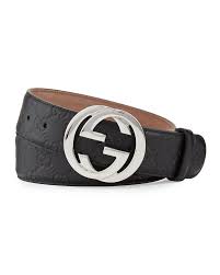 Gucci Interlocking G Buckle Leather Belt Gucci Leather Gucci Belt Gucci Black