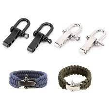 Save 20% when you buy $39.99 of select items. 2pcs Adjustable Anchor Shackle Outdoor Survival Rope Paracord Bracelet Buckle Paracord Aliexpress