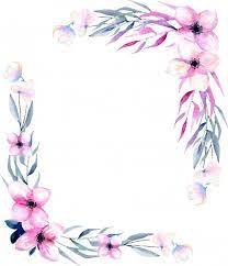 Watercolor Wildflowers And Branches Corner Border Premium Vector Premium Vector Freepik Vector Flower Fr Corner Borders Floral Border Design Wild Flowers