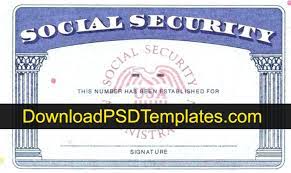 Documents social security may accept to prove a legal name change include: Social Security Card Template Ssn Editable Psd Updated 2021