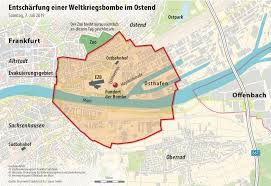 The fresh world war ii bomb was found in a construction site in frankfurt on sunday. Bombe Im Ostend Wird Spater Entscharft Als Gedacht
