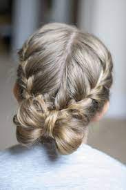 Flower Girl Hair Styles Simple And Pretty French Braid Into A Bow Flower Girl Hairstyles Kids Hairstyles Hair Styles