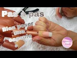 Pas A Pas Pose De Base En Gel French Facile Youtube Capsule Chablon Ongles Chablon