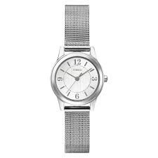 Walmart.com has been visited by 1m+ users in the past month Women S Timex Watch With Mesh Bracelet Silver T2p457jt Target