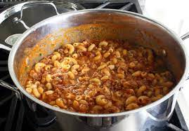 In dutch oven, melt butter and brown meat over medium heat. Food Wishes Video Recipes American Goulash Just Like The Non Hungarian Lunch Lady Used To Make