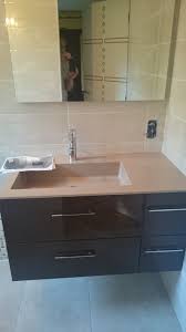 Moon Moka Lucido Top Tecnolit By Gb Groupe Vanity Bathroom Vanity Double Vanity