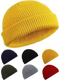 9 13 Trawler Beanie Watch Hat Roll Up Edge Skullcap Fisherman Beanie For Men Women Yellow Video In 2021 Beanie Hats For Women Skull Cap Beanie