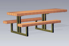2165 Accessible Picnic Table With Mobilya Tasarimi Banklar Ev Icin