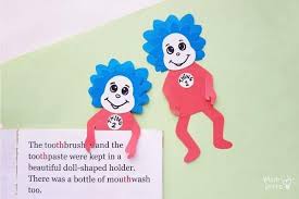Free shipping both ways on dr seuss thing 1 and thing 2 shirts from our vast selection of styles. Thing 1 And Thing 2 Dr Seuss Bookmarks Free Template Mombrite