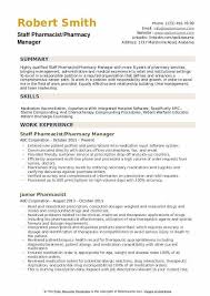 How to put your experience, skills and education on a pharmacist cv to land the dream job. Pharmacist Resume Template Format For Freshers Free Sample Pharmacy Hudsonradc