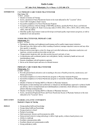Primary Care Nurse Practitioner Resume Samples Velvet Jobs