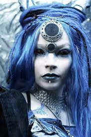 Adlak Waiht 5 By Ladydeathdemon On Deviantart Female Goth Demon Costume W Blue Hair Black Sclera Contact Color Splash Photo Demon Costume Witchy Photoshoot