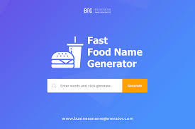 Fast Food Business Name Generator Food Names Fast Food Store Names Ideas