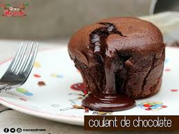Coulant O Volcan De Chocolate Con Cacaodrone Domingo De Receta Con Este Delicioso Coulant De Chocol Volcan De Chocolate Receta Dulces De Chocolate Chocolate