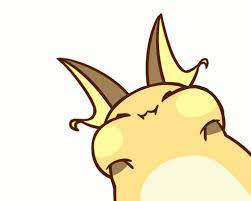 Fire,rock styraco fire a ball of lava from the horn on nose. Raichu Rubbing Its Face Pokemon Know Your Meme