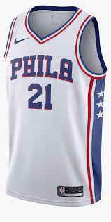 Philadelphia 76ers mens swingman jersey and swingman uniforms at the official online store of the 76ers. Nike Nba Philadelphia 76ers Joel Embiid Swingman Home Hd Png Download Kindpng