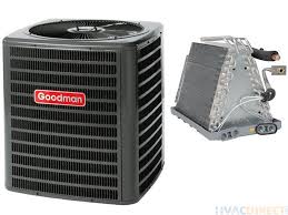 Overview of goodman air conditioner units. Goodman 2 5 Ton 13 Seer Air Conditioner With Vertical 17 5 Uncased Coil Hvacdirect Com