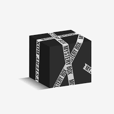 3d Black Box With Tape Vector Illustration Gift Mystery Box Png And Vector With Transparent Background For Free Download Vector Illustration Black And White Cartoon Geometric Background