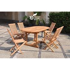 Salon de jardin 6 personnes en r?sine tress?e noire. Kajang Salon De Jardin Teck Massif 6 Personnes Table Ovale 6 Chaises 2059