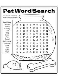 Here is a simple, fun, and effective way to help early learners work on color recognition with the following colors: Pet Word Search Pdf Printable Childrens Word Search Kids Word Search Printable Games For Kids
