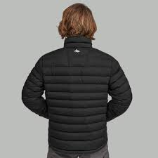 Down Jaket Trekking Gunung Pria Trek 500 Hitam Decathlon