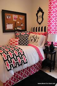 Pink And Black Dorm Room Dorm Room Bedding Dorm Room Designs Girls Dorm Room