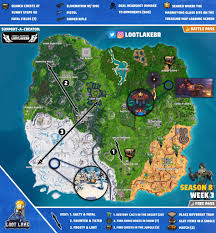 Fortnite week 3 challenges are live, and some of them are a bit confusing. Fortnite Season 8 Week 3 Challenges Cheat Sheet Lootlake Net