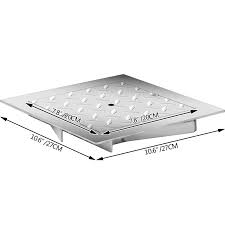 Le 40x40 cm ou plus grand est utilisé dans une installation d'assainissement collective. Vevor Couvercle De Regard Plaque D Egout En Acier 20x20cm Cadre Puits Vevor Fr