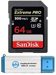 Get the best deal for sandisk 64gb sdxc camera memory cards from the largest online selection at ebay.com. Sandisk Extreme Pro 64gb Uhs Ii Sd Card Works With Canon Eos R6 Eos R5 Mirrorless Camera 300mb S 4k Class 10 Sdsdxpk 064g Gn4in Bundle With 1 Everything But Stromboli 3 0 Sdxc Memory Card Reader Computers Amazon Com