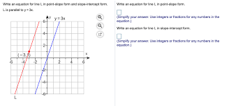 So, together we are going to learn how to: Write An Equation For Line L In Point Slope Form And Chegg Com