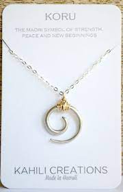Koru Tribal Swirl Necklace Resilience Tattoo Strength Tattoo Koru Tattoo