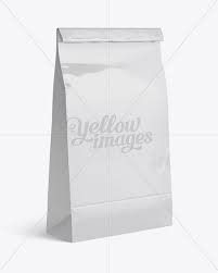 Download Glossy Paper Food Snack Bag Mockup Halfside View In Bag Sack Mockups On Yellow Images Object Mockups Bag Mockup Glossy Paper Bread Packaging PSD Mockup Templates