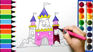 Free printable coloring pages and book for kids. Princess Castle Coloring Pages Awetemplats