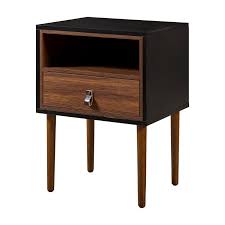 Reno End Table With Storage Reviews Allmodern Black Side Table Black Walnut Table Side Table Wood