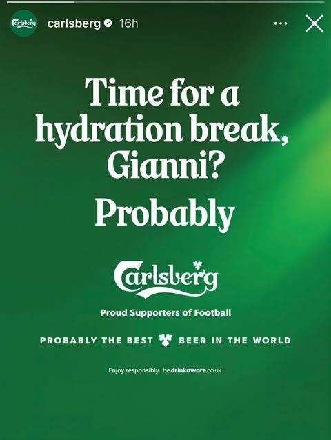 Most content is made to be seen. The best content is made to be talked about. This morning, I opened Instagram and saw Carlsberg's: