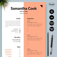 How to start a cover letter. Female Cv Resume Template Cover Letter Modern And Feminine Resume Creative Resume Word Simple Clean Resume Design For Word And Pages Facebook