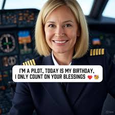 I'm a pilot. ✈️ Today is my birthday. No husband, no kids — just me, the  clouds, and your blessings. ❤️ Sometimes, that's more than enough.