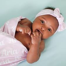 Personalized Baby Swaddle Blanket and Bow Set - custom printed baby shower  gift – Sugar House Baby