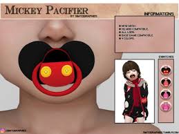 ♡ all toddler cc for the sims 4: Simtographies Mickey Pacifier Sims 4 Downloads