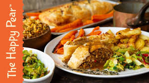 2 Vegan Christmas Dinner The Happy Pear Vegan Christmas Dinner Vegan Xmas Dinner Vegetarian Holiday Recipes