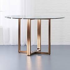 A round table cuts out the corners, creating a cozier, more intimate space where everyone can see great looking table if you like mid century design. Silverado Brass 47 Round Dining Table Reviews Cb2