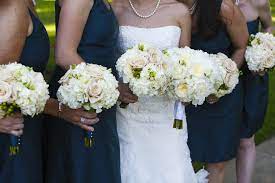 Spring apple blossom and garden rose bouquet by studio fleurette. One Stop Shop Wedding Heaven In Larchmont Ny