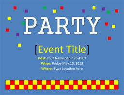Peruse the grid of event flyer design templates available. 26 Free Printable Party Invitation Templates In Word Hloom