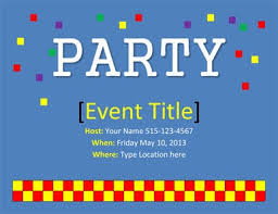 Microsoft word 2010 a une option pour inclure ces modèles de fichiers word où les utilisateurs doivent simplement entrer leurs données personnelles et les imprimer. 26 Modeles D Invitation De Fete Gratuits Imprimable Avec Microsoft Word Hloom