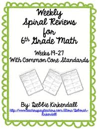 I use the quiz to help me see where students are still struggling. 6th Grade Weekly Spiral Worksheets Teaching Resources Tpt
